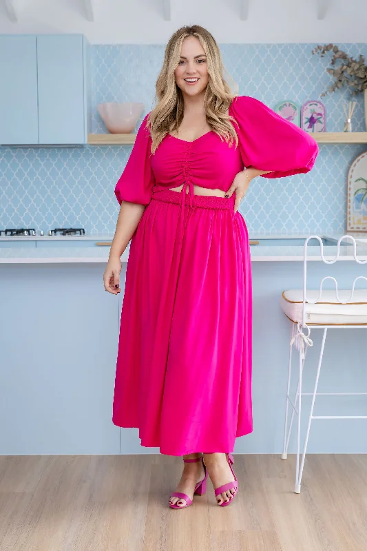 Animal - Print Casual Dresses for a Bold Statement​ Pippa Cut Out Dress in Pink