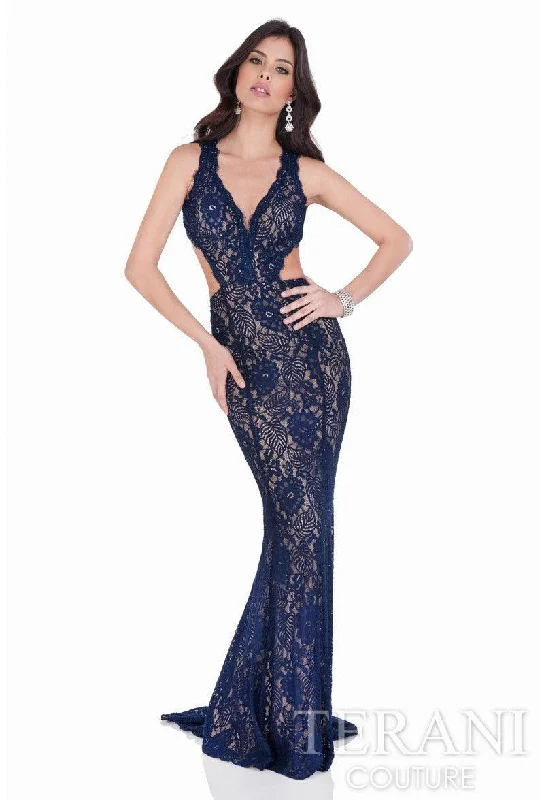 Sheer - panel wedding dresses with a touch of elegance Terani Couture 1623E1652 Long Formal Prom Dress Sheer - panel wedding dresses with a touch of elegance Terani Couture 1623E1652 Long Formal Prom Dress