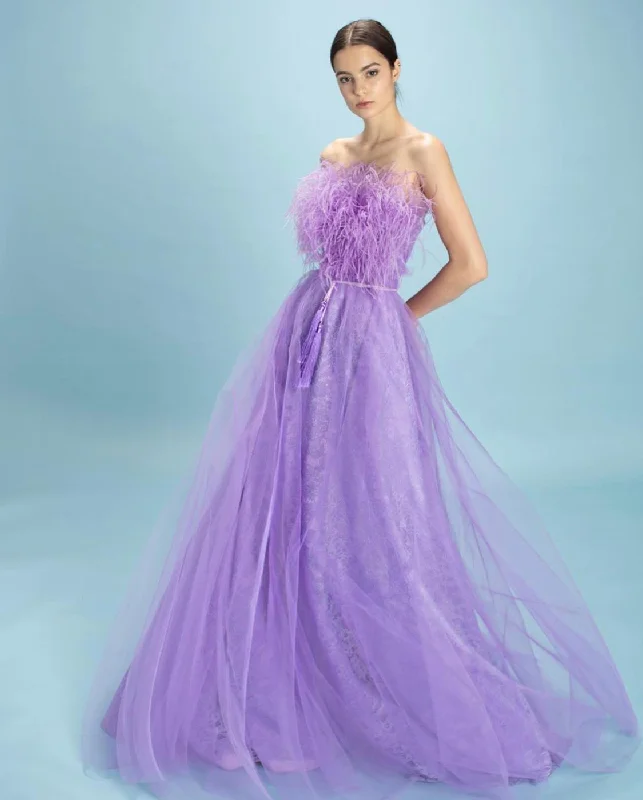 Mini dresses with wrap - around styles Daydream Feathers Gown