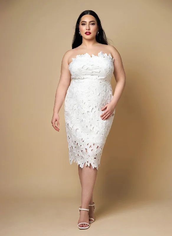 Midi dresses with side slits for a sexy and elegant appearance Wisteria Lace Midi Bodycon Dress Midi dresses with side slits for a sexy and elegant appearance Wisteria Lace Midi Bodycon Dress
