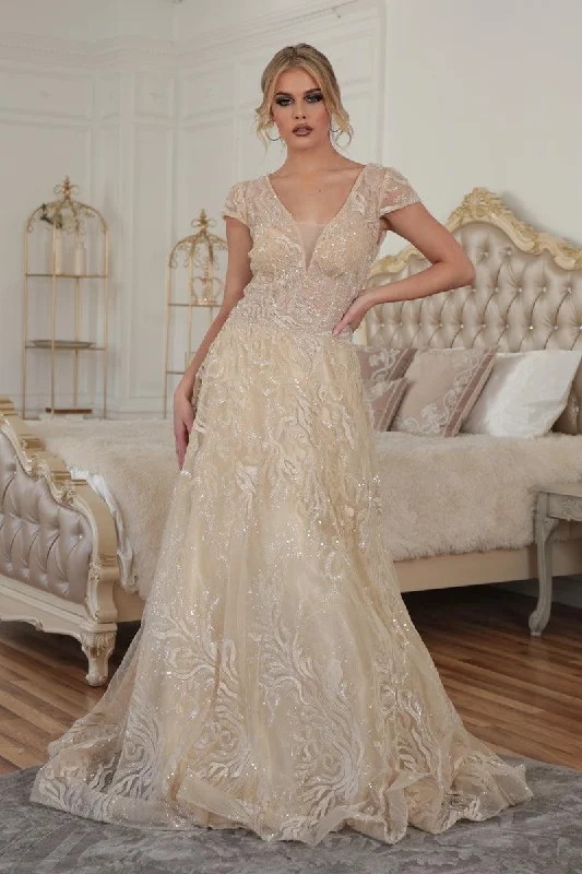 Maternity dress for a baby's first visit to the vegetable garden High Couture NR2208 Long Cap Sleeve Prom Ball Gown Maternity dress for a baby's first visit to the vegetable garden High Couture NR2208 Long Cap Sleeve Prom Ball Gown