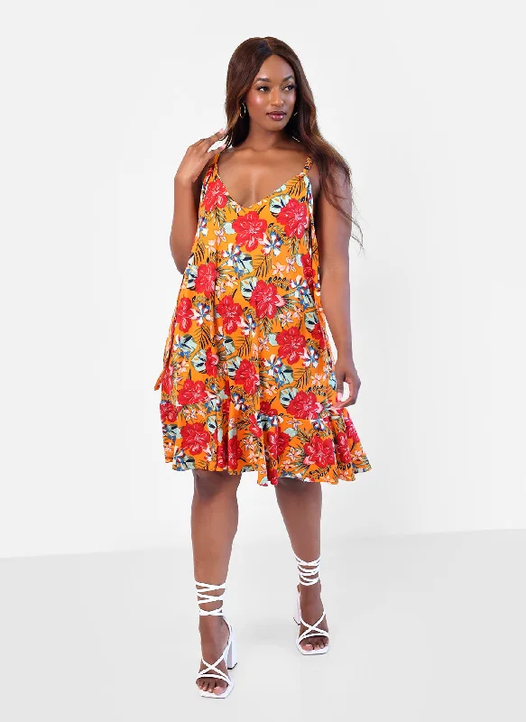 Midi dresses with abstract art prints for an artistic statement Island Dream Tropical Print Shift Mini Dress Midi dresses with abstract art prints for an artistic statement Island Dream Tropical Print Shift Mini Dress