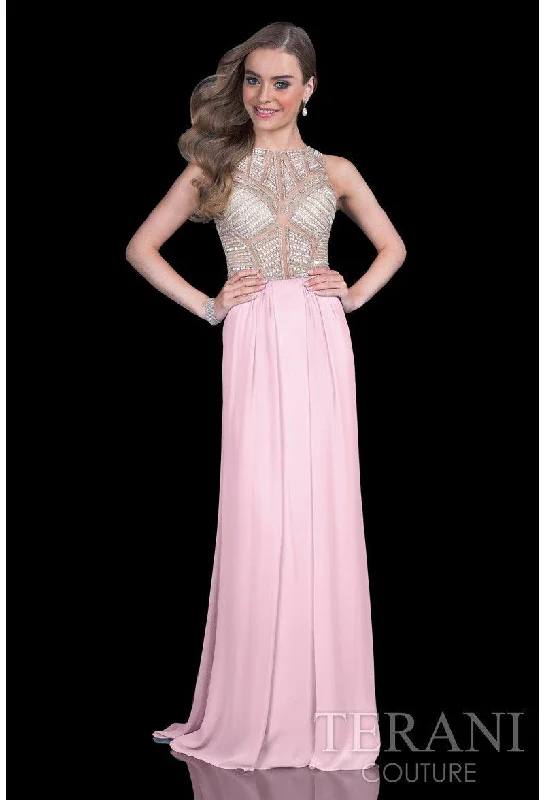 Sheath satin wedding dresses for a sleek appearance Terani Couture 1615P1294A Long Prom Dress Sheath satin wedding dresses for a sleek appearance Terani Couture 1615P1294A Long Prom Dress