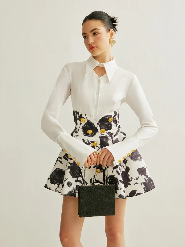 Hat - Friendly Casual Dresses for Outdoor Outfits​ Metal Button Cutout Polo Shirt