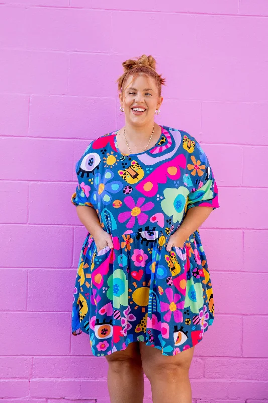 Rayon Casual Dresses for a Soft Feel​ Hazel Dress in My Things by Kasey Rainbow