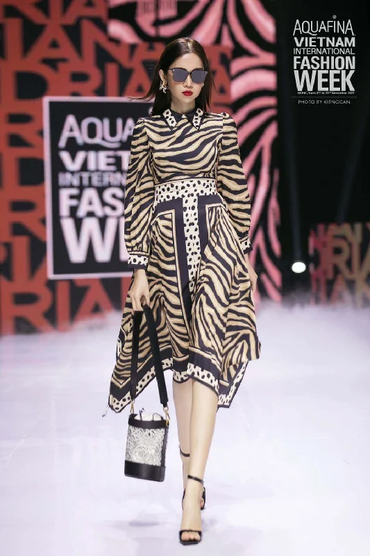 Midi dresses with satin - finish fabrics for a luxurious feel Josh Long Puffy Dress