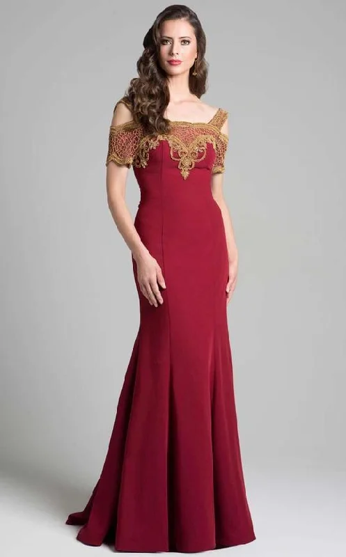 Chiffon and tulle combination wedding dresses Lara Dresses Off Shoulder Long Prom Dress 33199 Chiffon and tulle combination wedding dresses Lara Dresses Off Shoulder Long Prom Dress 33199
