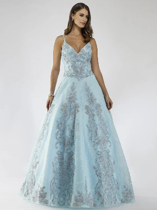 Empire waist wedding dresses with beaded bodices​ Lara Dresses A-line Long Prom Dress 29681