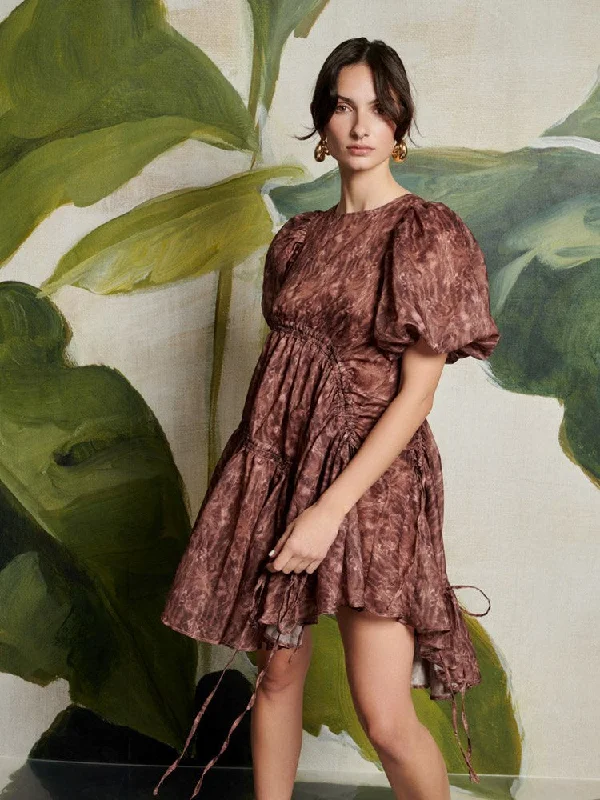 Backless Women Dress for a Sexy and Alluring Look at Evening Events Backless Women Dress for a Sexy and Alluring Look at Evening Events <b> Ghospell </b> Dare Printed Ruched Dress