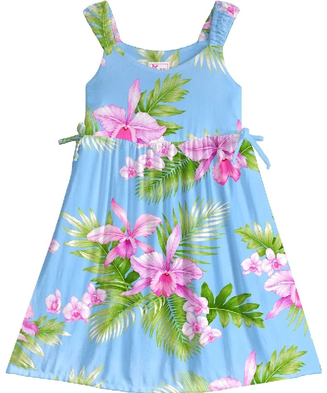 Dream Orchids Girls Dress with Side Ties