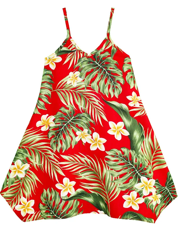 Kaipo Aloha Girls Dress with Scarf Hem