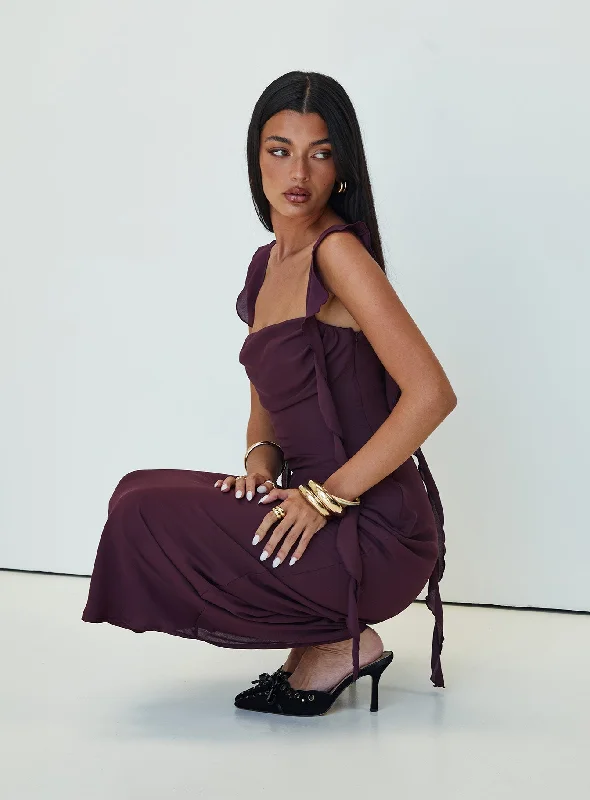 Lanai Maxi Dress Plum