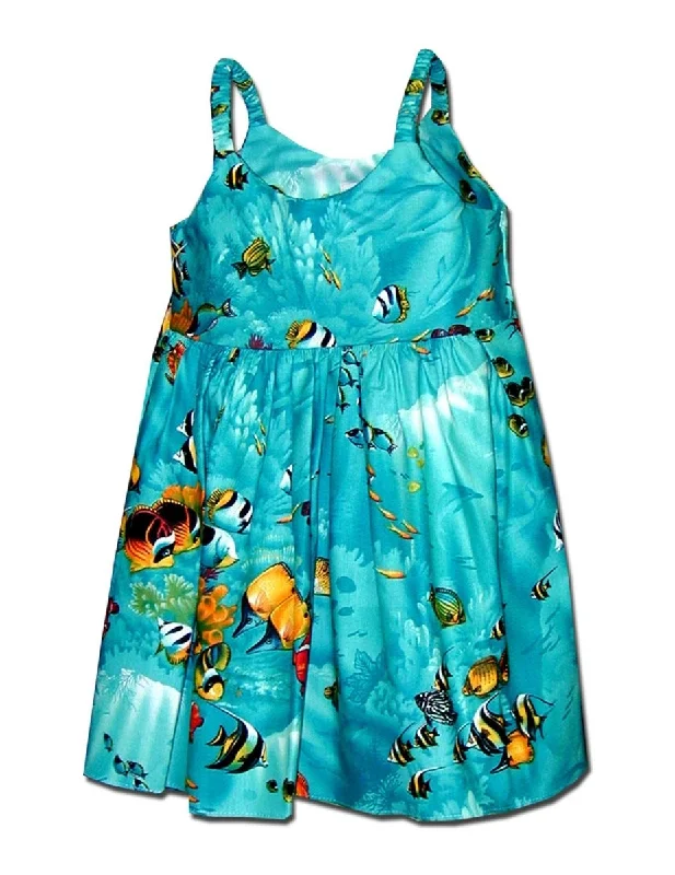 Molokini Sea Life Bungee Straps Girls Sundress