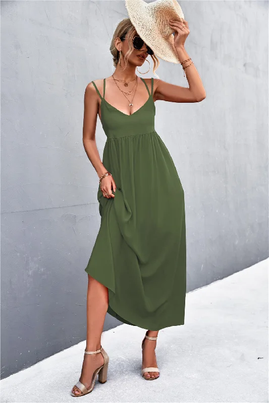 Double Strap Tie Back Dress